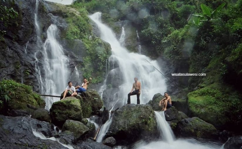Pemandangan Alam Eksotik Air Terjun Limbong Kamandang di Polewali Mandar